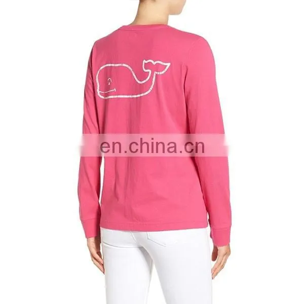 Custom Graphic Long Sleeve Sweater T-shirt Newest Printing Casual Women T shirt