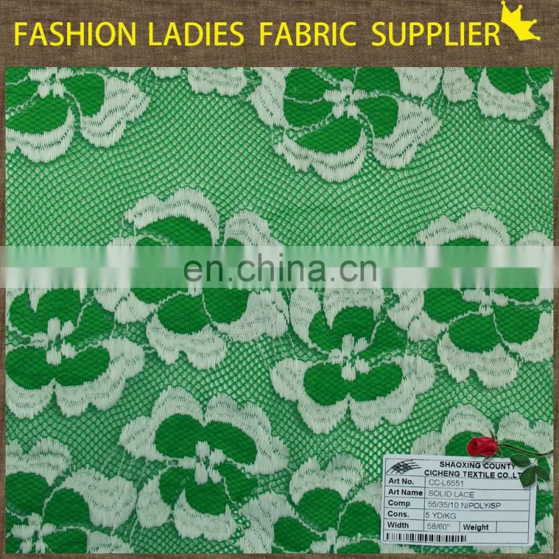 kutuke burnt-out polyester/cotton solid lace for all ladies' garment accessories