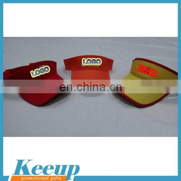 Bulk sale visor cap cheap sun visor hat with custom logo for advertising