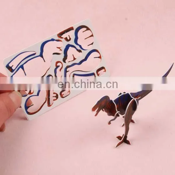 2016 Zhejiang manufacture new design creative customized personalized animals plastic 3d puzzles