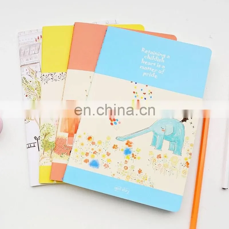 Cute design spiral pocket Custom notepad promotional notepad