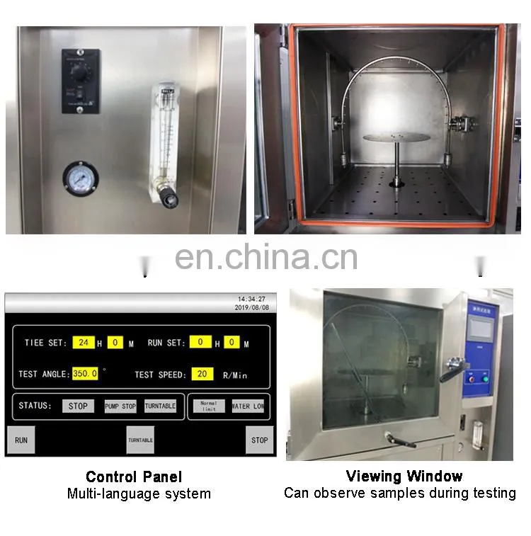 IPX1&IPX2 water drop chamber rain spray test equipment