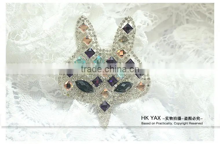 N-0912 Factory direct -selling rhinestone patches for textile fabric