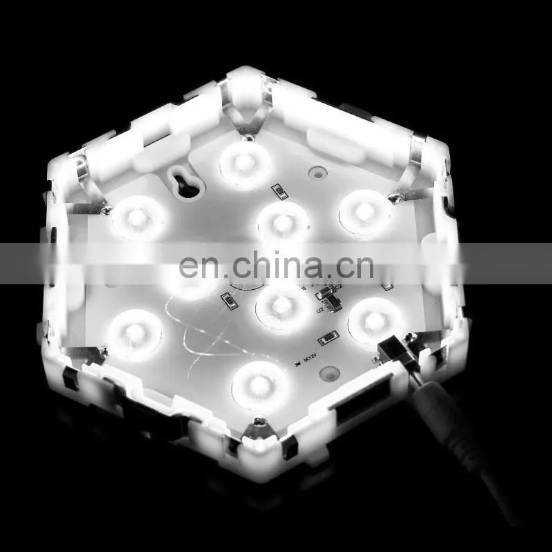 Modular DIY LED Hexagonal Quantum Magnetic Wall Light