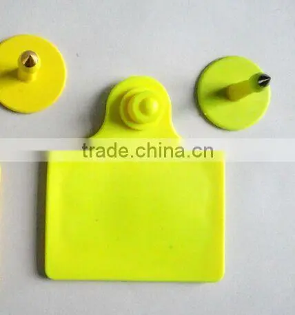Eco-friendly EM4305 LF Rfid ear tag animal tags for sheep / cattle / goat / cow / pig animal management