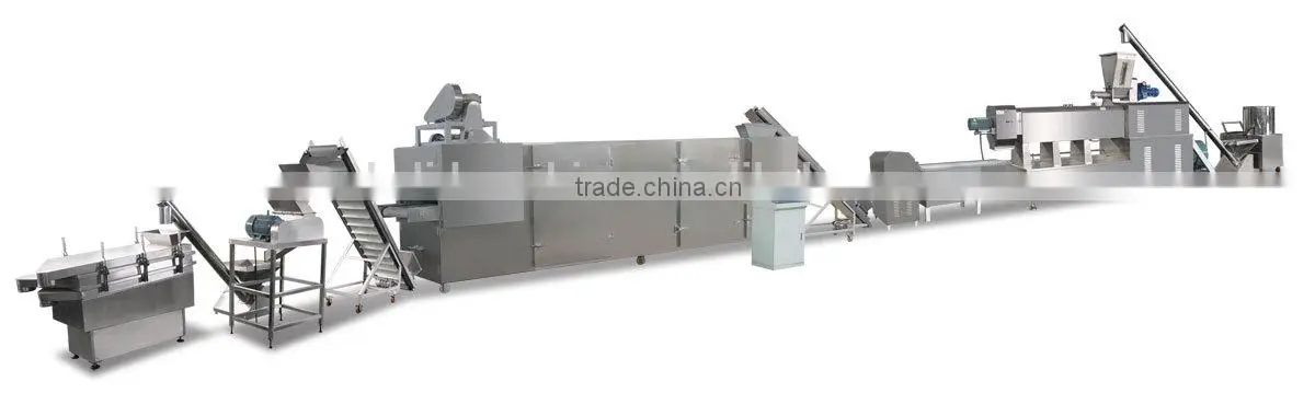 Automatic twin screw bread crumb production line