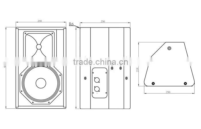 nexo PS8-R2, trade assurance, 8 inch passive 2-way full range loudspeaker, pro audio