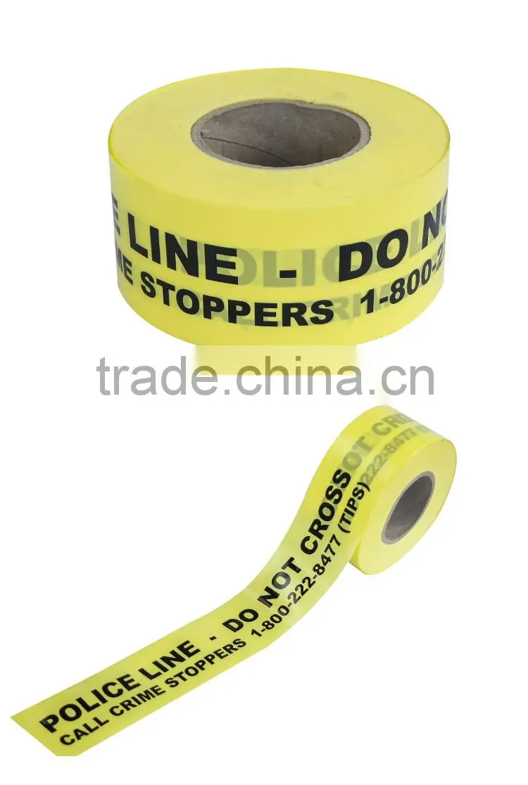 Low factory price non adhesive PE Barrier Tape with word Police line don not cross OP013-12