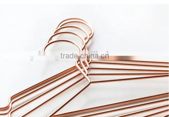 cheap copper metal wire hanger heavy duty metal hanger with notch
