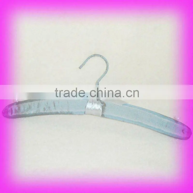 DSL74 styish satin wrapped hanger for dresses