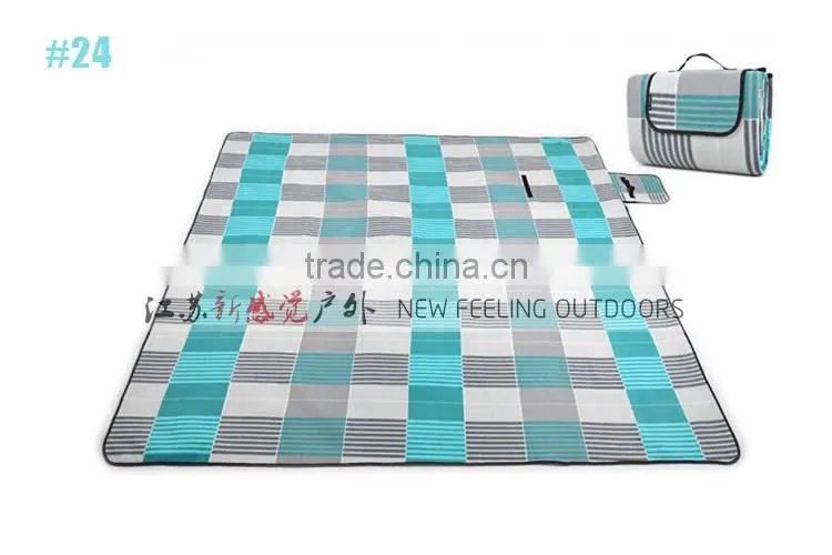 Foldable Polyester Fleece Aluminum Film Back Waterproof Outdoor Mattress 2mx2m
