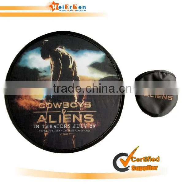 Customized Logo Designed Nylon Folding Frisbee