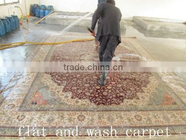 2015 new style 300kpsi Hand knotted wool carpet sale