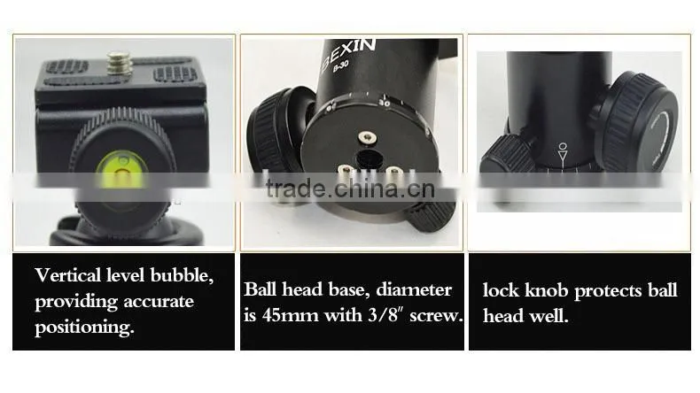 2016 hot selling product high quality Aluminum flexible Portable type camera tripod mini table tripod