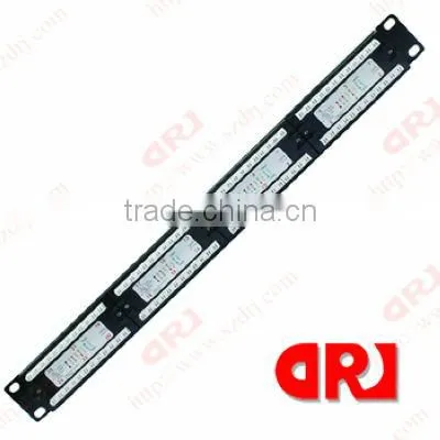 19 Inch Female CAT6 24 ports UTP patch panel