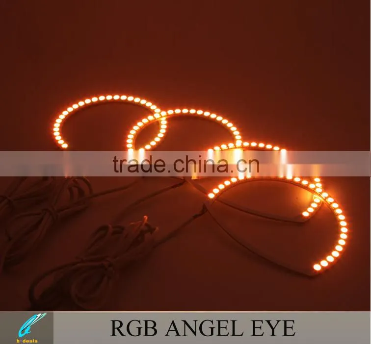 RGB led angel eyes for mazda3 changing color by the remote