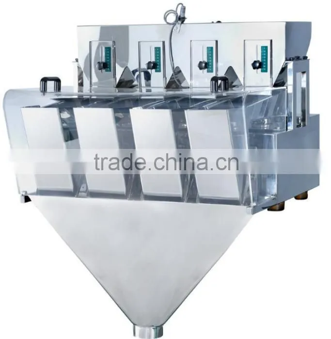 4 head linear weigher,4 head packing machine