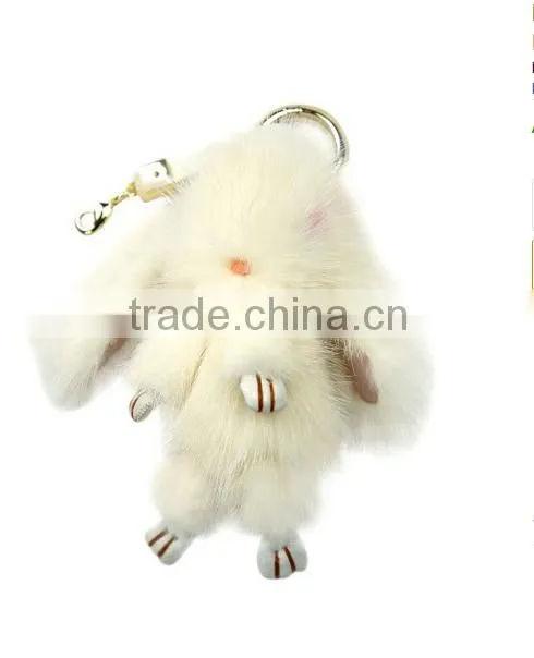 rabbit fur Baby Animal Nursery Doll Toys Home Decoration Pendant Hanging Ornements Christmas Gifts For Children