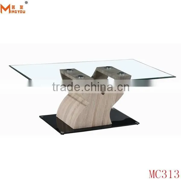modern glass top fairy coffee table