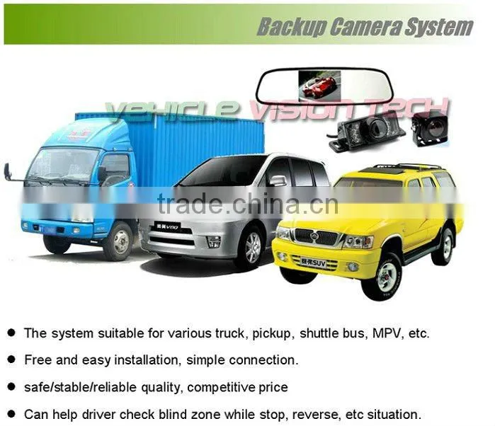 RV-303A camera rear view system with 3.5" digital screen monitor&night vision camera