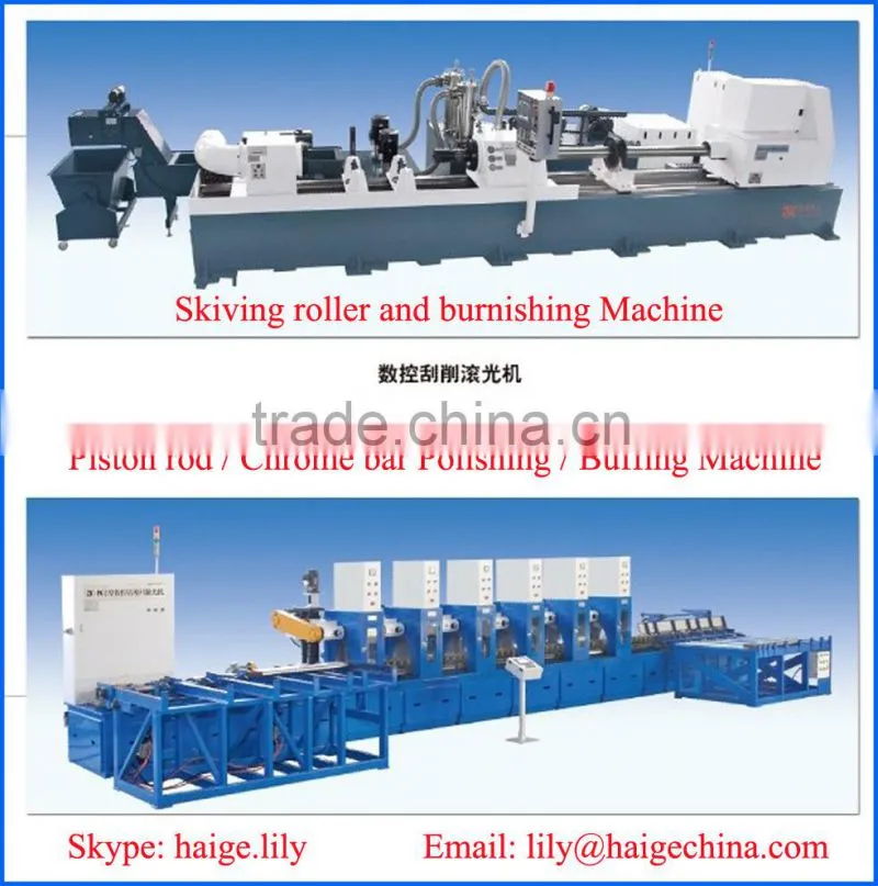 stainless steel round bar polishing / buffing machine
