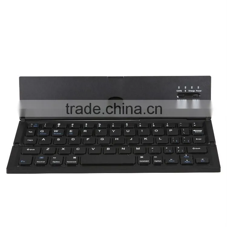 Vensmile Computer keyboard Foldable Portable Bluetooth Keyboard With Kickstand for Android Win10 Black Computer keyboard