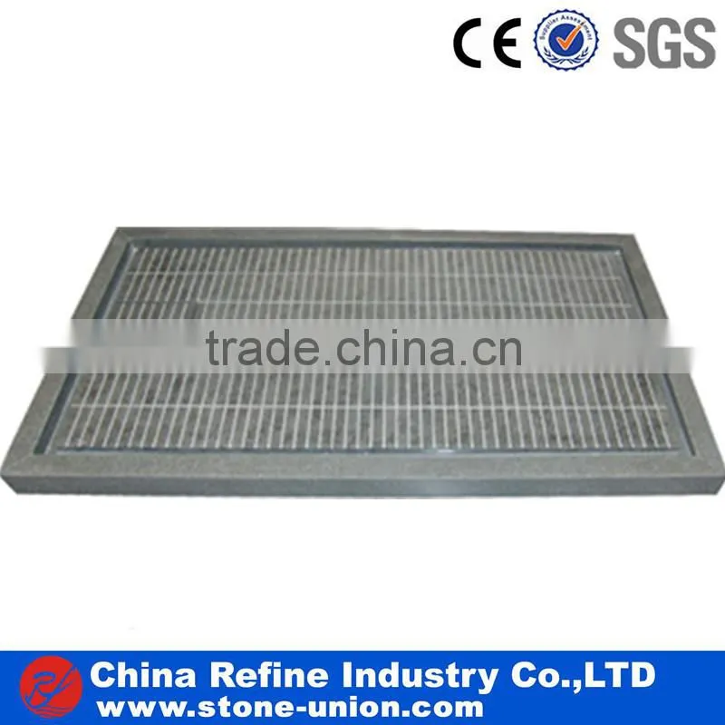 grey bathroom shower pans