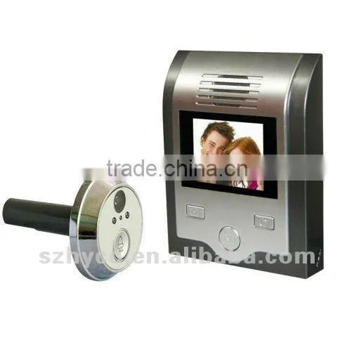 Digital door viewer camera with photo&video recording function