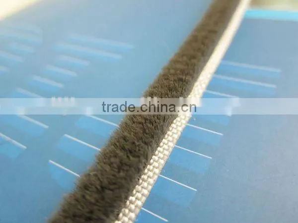 Excellent aluminum alloy door pile weather strip with fin