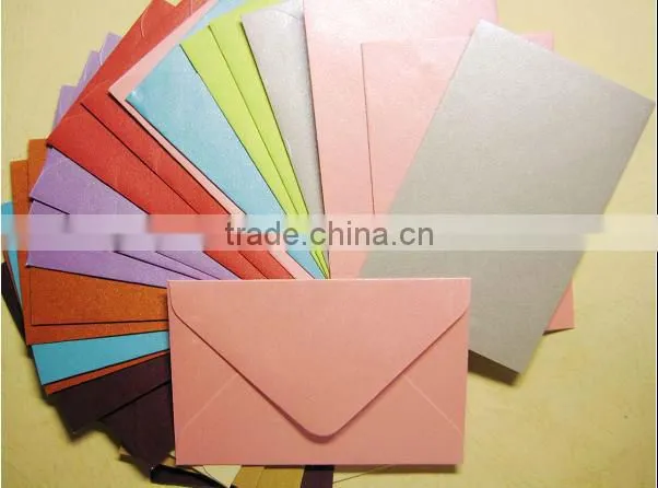 Colored invitation envelopes