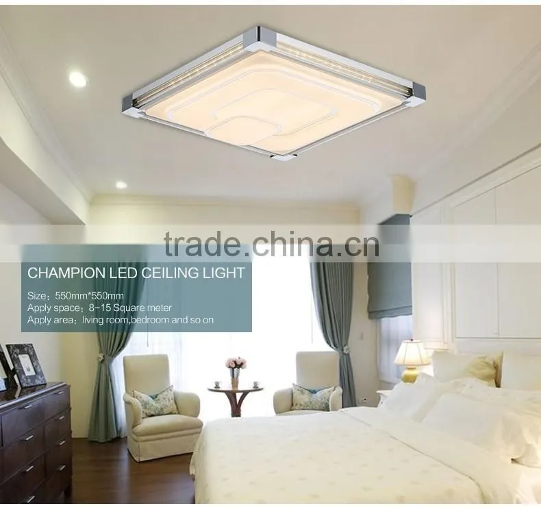 Modern led flush mount ceiling light golden color for residential