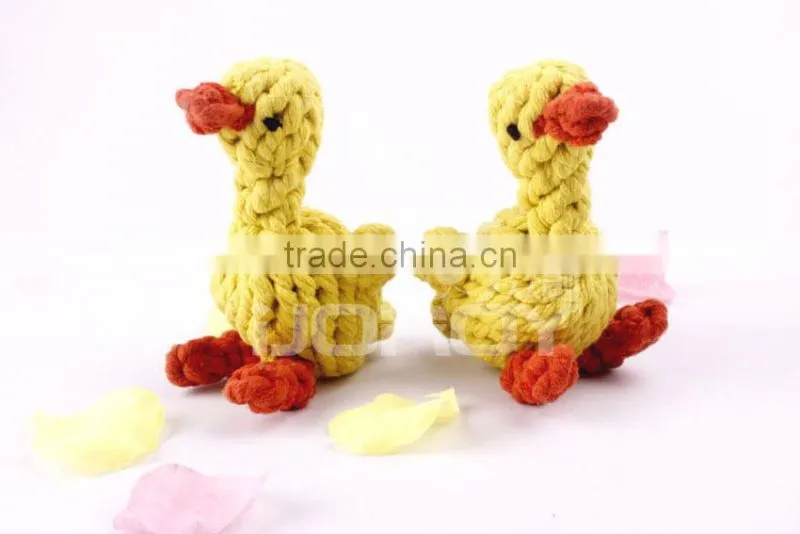 2014 all new funny duck animal shape cotton pet toys and pet products