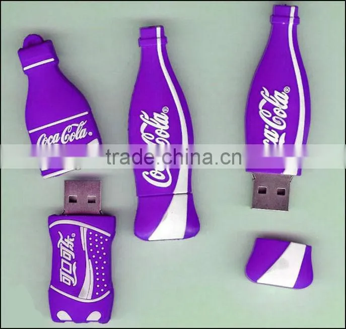 Customized 3d embossed soft pvc promotion creative USB cover