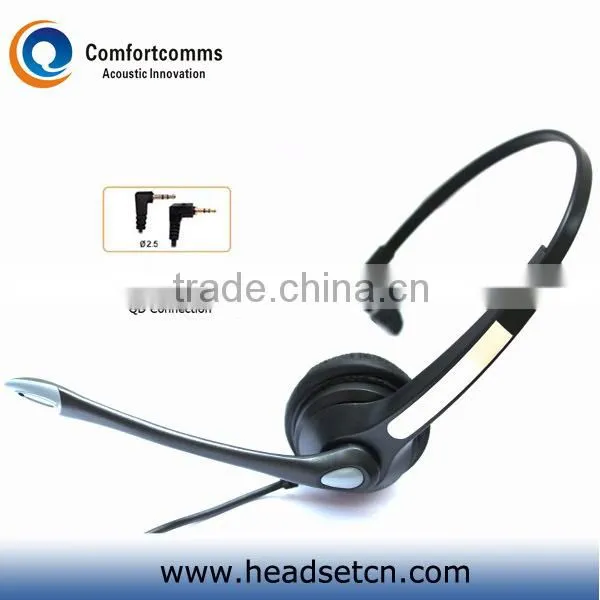 New design monaural call center 2.5mm jack telephone headset with noise cancelling microphone HSM-900NPQDJ2.5