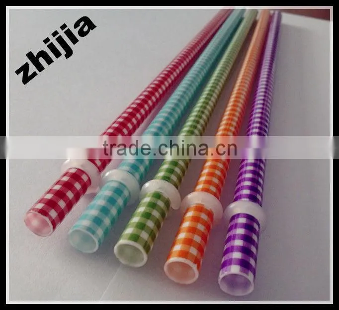 Low price hard plastic printing straw for party