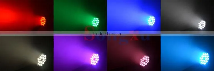 dj strobe effect par lighting 18pcs 10w par led light disco lighting