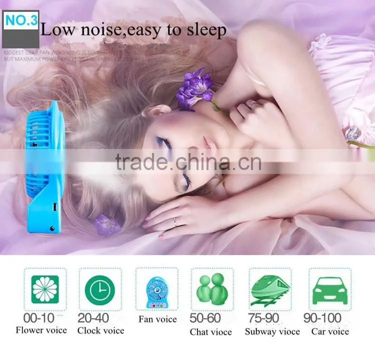 Best gift and price portable mini fan rechargeable fan with battery