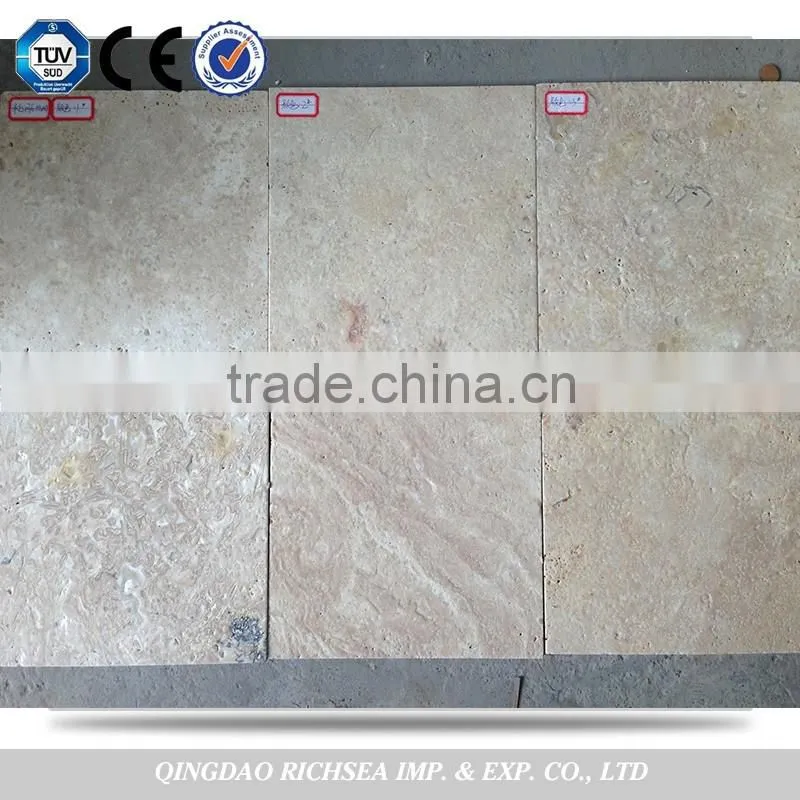 Polished yellow 60*60 travertine tiles