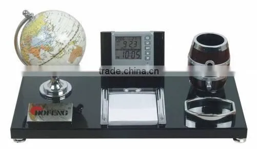 Wooden desk sets&Pen holder,clock,calendar:BF09026-a2