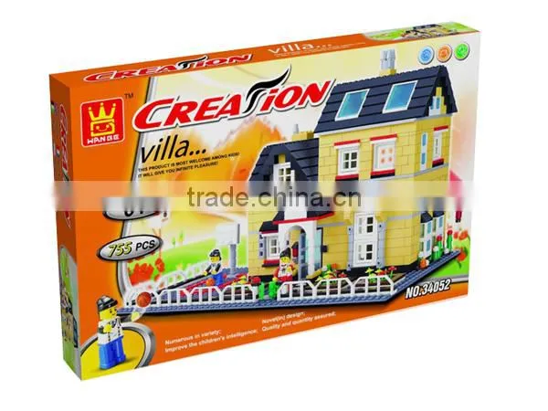 Educational Funny Villa Block toy