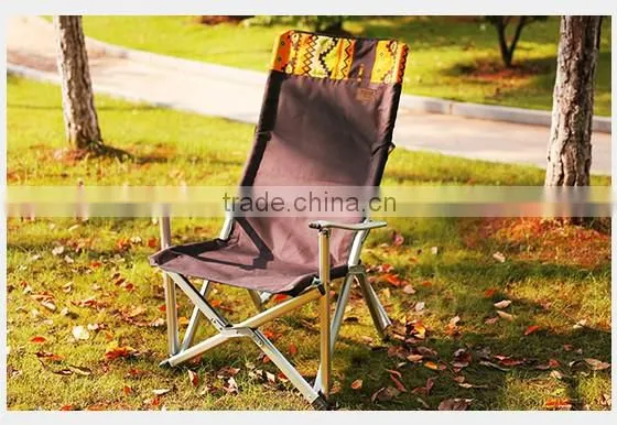 folding outdoor fishing aluminum armrest chair with EN581-1&-2