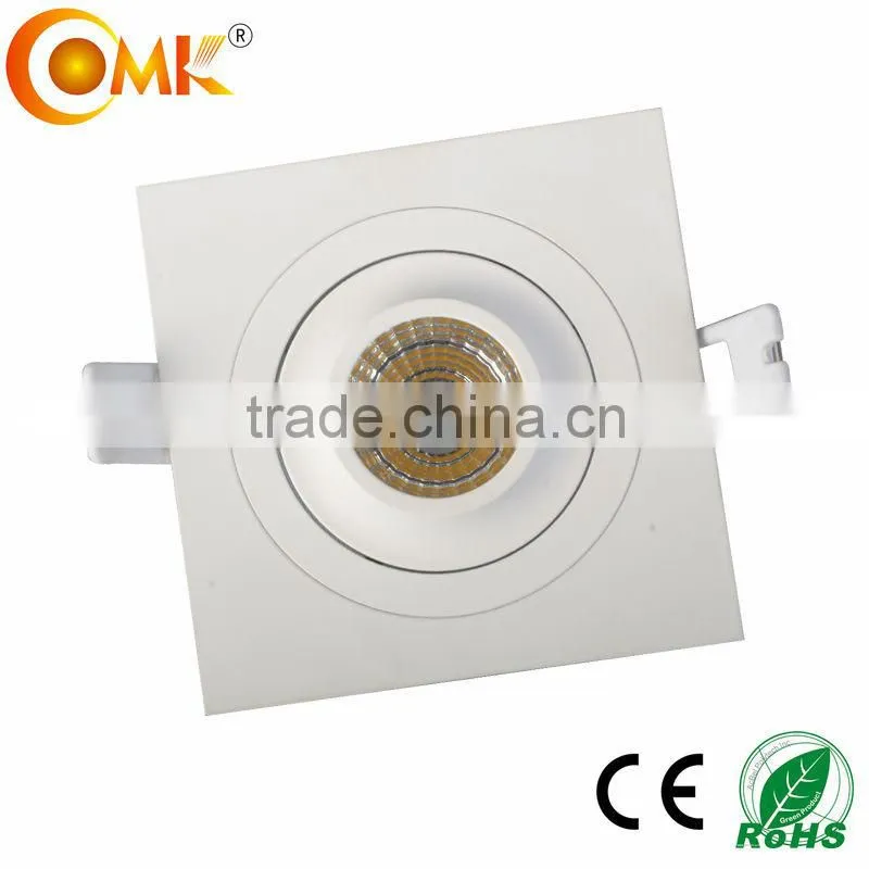 Square adjustable Recessed COB LED Downlight