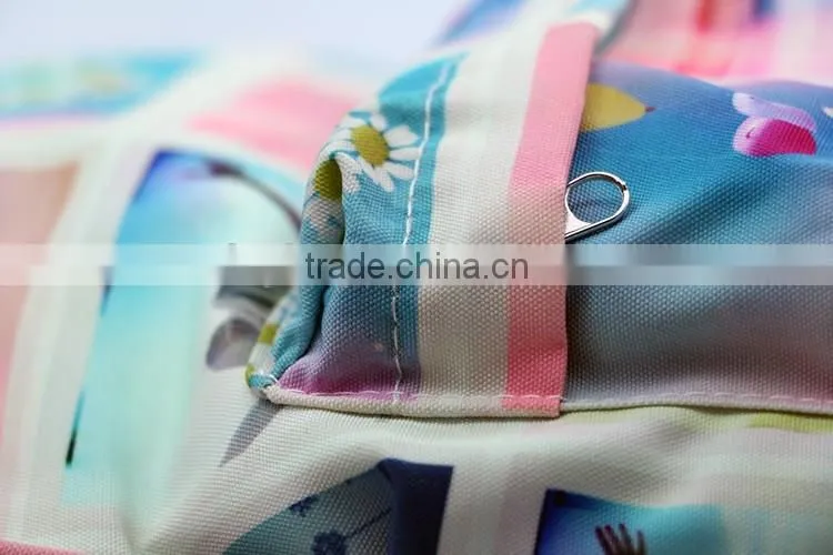 Fashion colorful backpack bag canvas polyester backpack for teenage girls