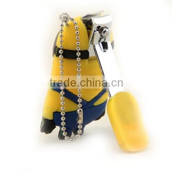 The Popular and Portable Cute Minions Nail Clipper With Blister Card/Mini Cartoon Nail Clipper For Kids/As Gifts