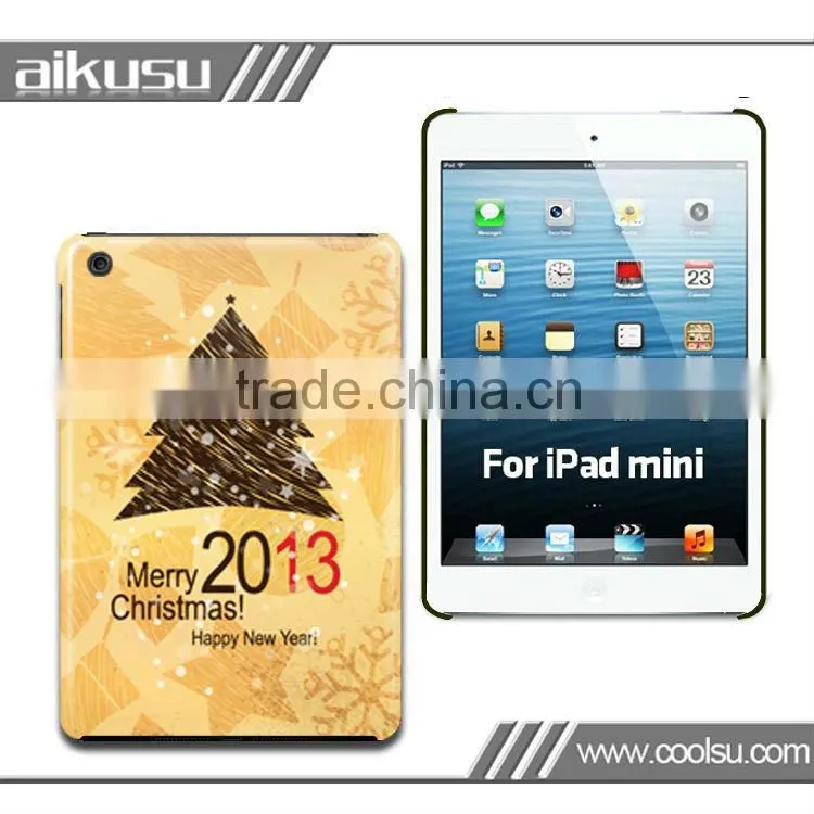 Christmas theme! plastic color case for miniipad with ce rohs