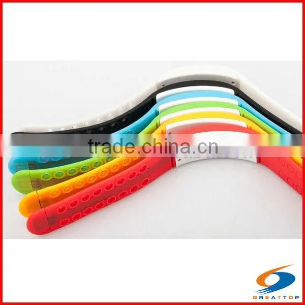 2015 new hot sale manual 3d sport led wristband pedometer
