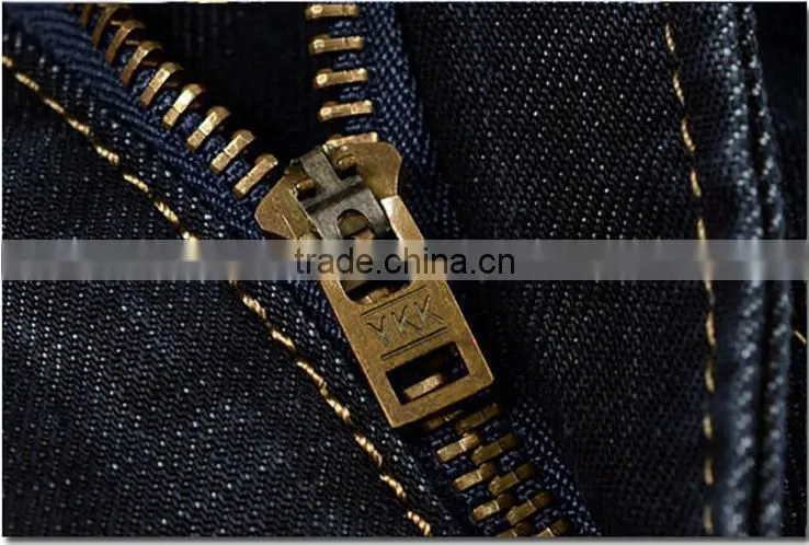 Blue Color Men's Fashion Jeans Famous Brand Jeans Men pencil denim trousers