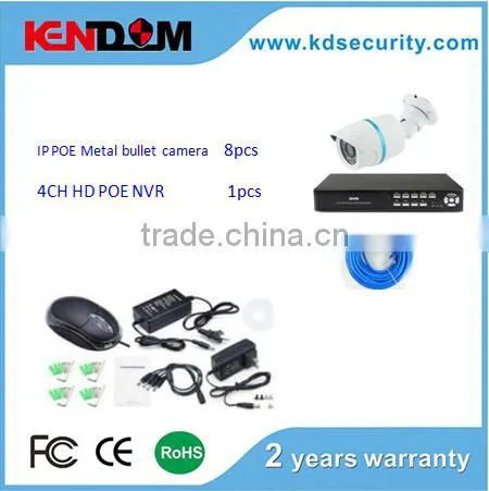 POE 100meter 8CH POE CCTV wireless Kit H.264 NVR HD 720P Camera IP new products for 2015