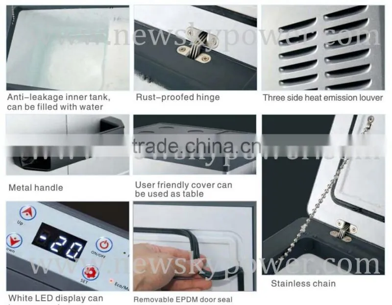 DC 12V 24V small portable mini freezer refrigerator fridge