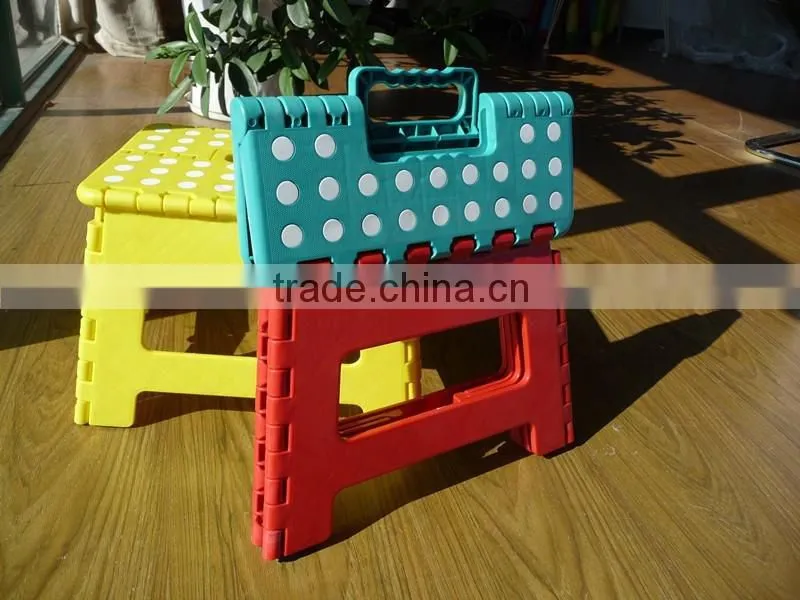 Plastic portable and useful folding step stool